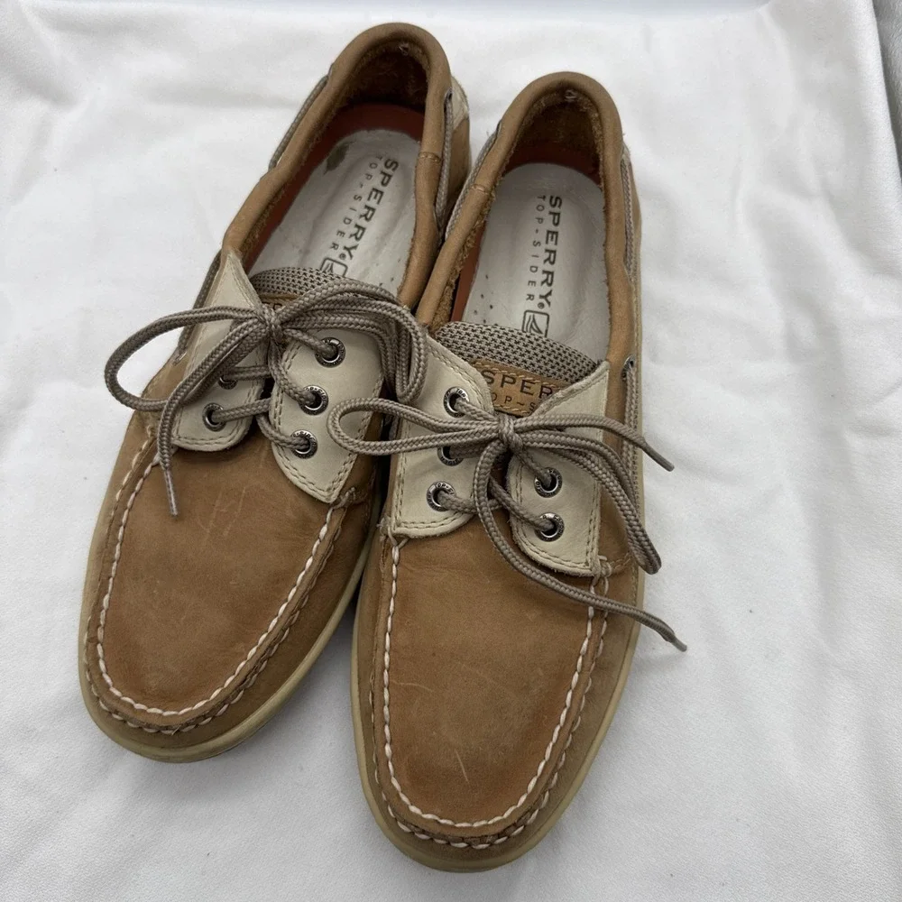 Sperry Men's Billfish 3-eye Boat Shoe Leather Lace Up Men's Size 9.5M
